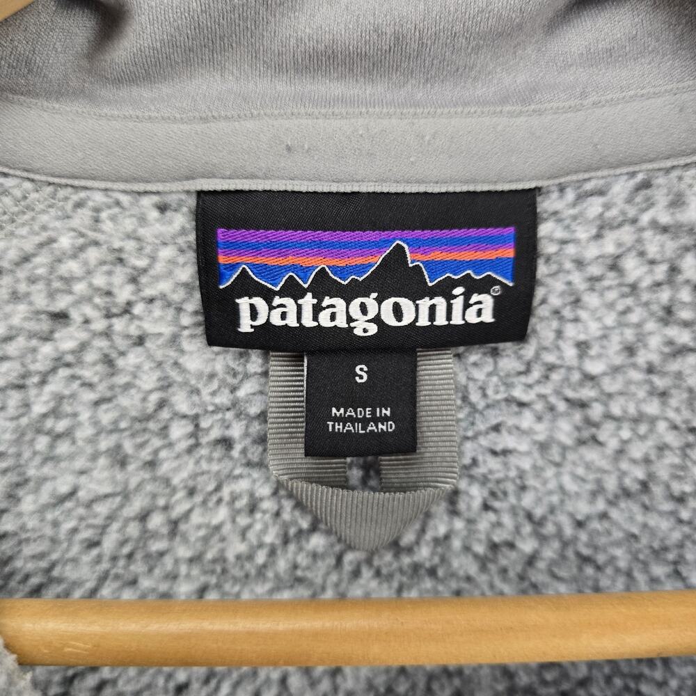Patagonia Better Sweater 1/4-Zip Fleece Womens Small Heather Gray Pullover 25617 - Picture 7 of 12